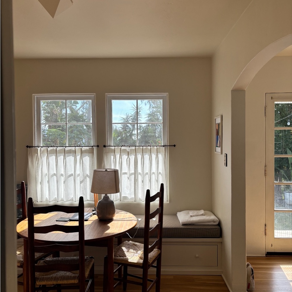 Linen Cafe Curtains- set of 2